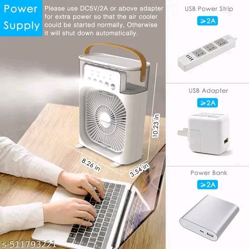 Portable Air Cooler l Mini Air Cooler 3 Wind Speeds