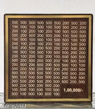 Wooden money saving box
