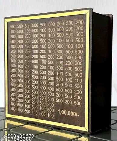 Wooden money saving box